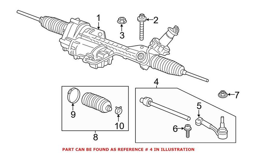 BMW Tie Rod Assembly - Front Driver Side 32107849389